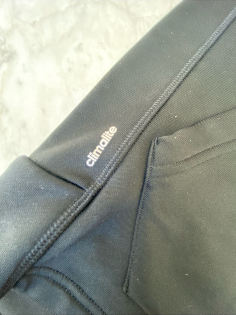 adidas Men’s Black Crewneck Hoodie with Kangaroo Pocket - Picture 6 of 8